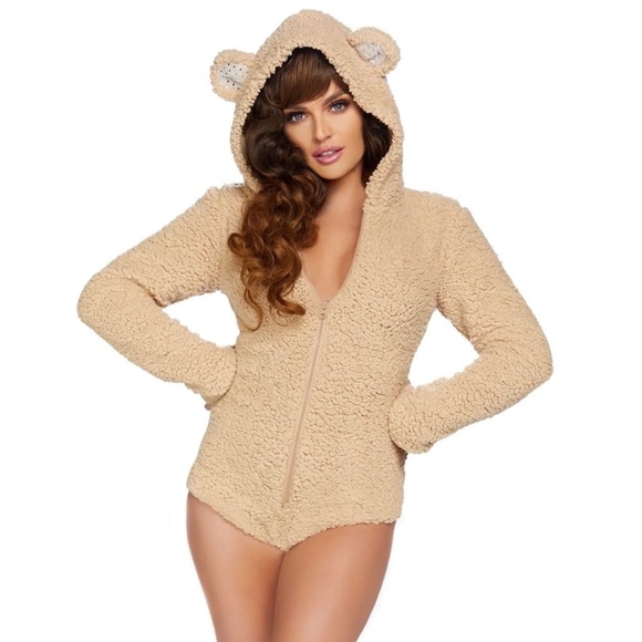 New Leg Avenue Teasing Teddy Bear Costume Outfit Medium Halloween Cosplay Soft